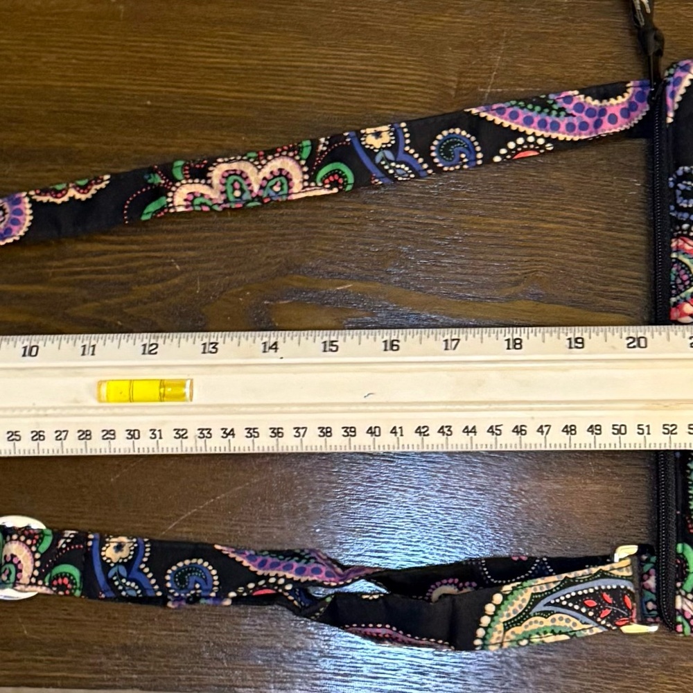 Vera Bradley Black and Green Floral Crossbody Bag - Picture 10 of 11